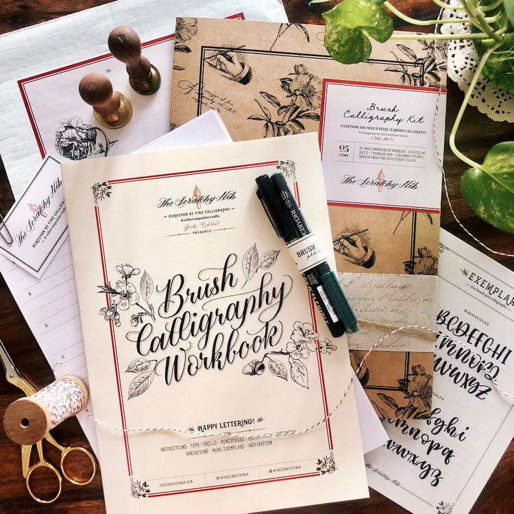 Back in stock: Brush Calligraphy Kits to learn lettering in India - The  Scratchy Nib, Calligraphy by Juhi Chitra